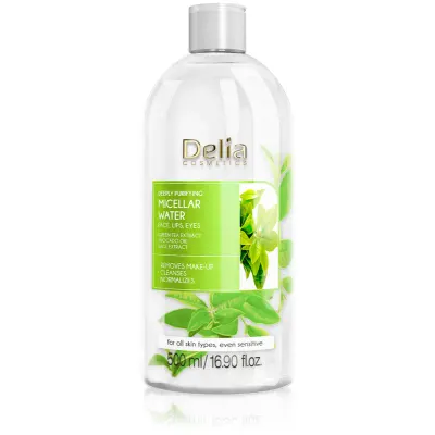 Delia Cosmetics Micellar Water Green Tea apă micelară purificatoare 500 ml