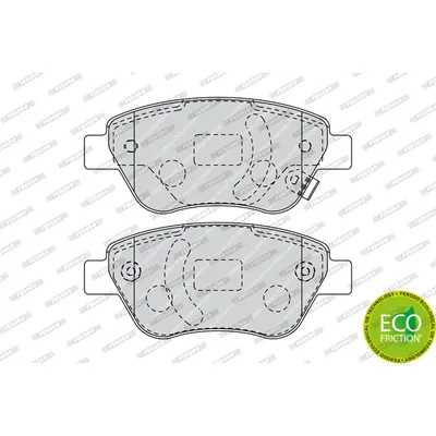 Set placute frana, frana disc FERODO FDB1920