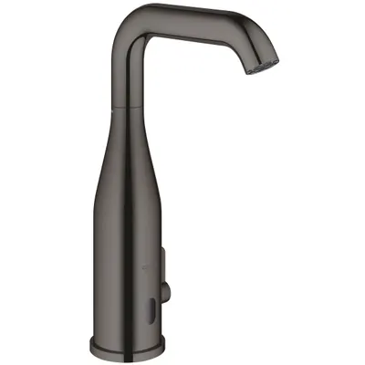Baterie lavoar cu senzor infrarosu Essence E 36445A00, 3/8 inch, baterie 6V, mixare, 7 programe, dezinfectie, pivotanta, lucios, Hard graphite
