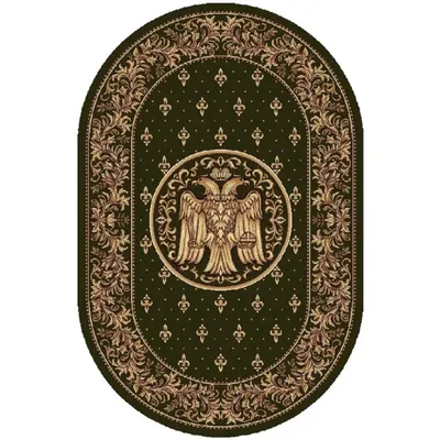 Covor Bisericesc Oval, 200 x 300 cm, Verde, Lotos 15032/210