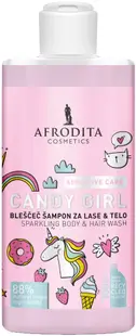 Afrodita Cosmetics Șampon pentru păr și corp Candy Girl, 320 ml