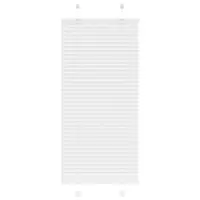 vidaXL Jaluzea plisată alb 65x150 cm Lățime țesătură 64,4cm poliester