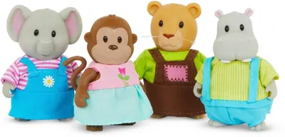 Set figurine Battat Li'l Woodzeez - Familia prietenilor, 4 buc.