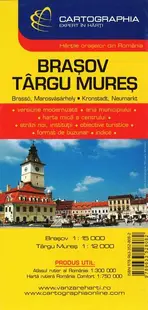 Hartă rutieră Brașov-Târgu Mureș - Paperback - ***