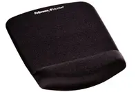 Mouse pad Fellowes - Plushtouch, ergonomic, S, moale, negru