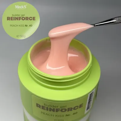 Reinforce Builder Gel Peach Kiss 40/50g Macks - REBGAR-50