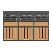 Dulap exterior multifuncțional, Gri | Aosom Romania