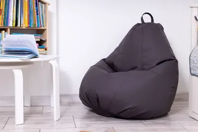 Fotoliu puf Bean bag gri XXL cu husa interioara