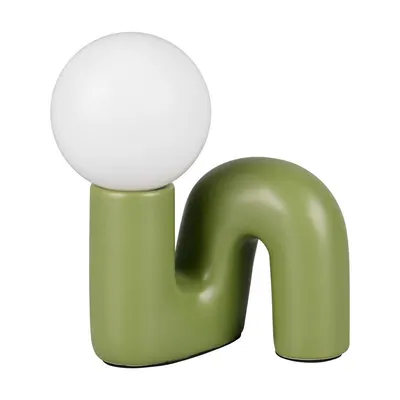 Veioză verde din ceramică (înălțime 21,5 cm) Quinn – Reality