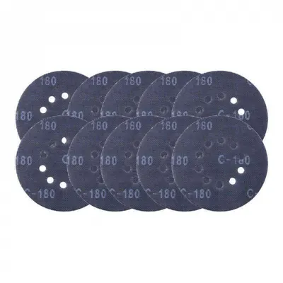 Set discuri abrazive pentru masinile de slefuit Scheppach 7903800709, O225 mm, granulatie 80-180, 10 piese