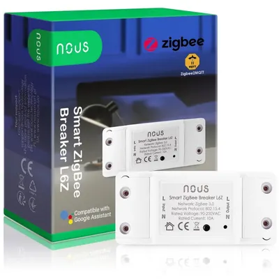 Releu wireless Nous L6Z, 10A, ZigBee / 5905072800266