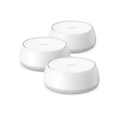 Sistem mesh dual band TP-Link Deco BE25, WiFi 7, 2.5Gbps, 3600 Mbps, AI Mesh, Mu-Mimo, 3 bucati