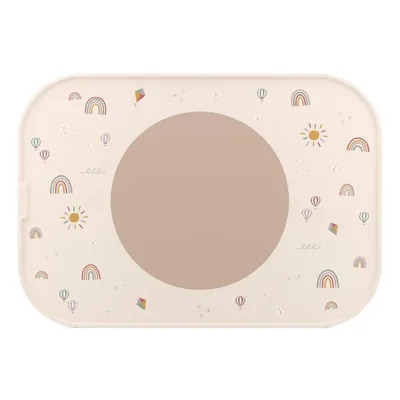 Suport de farfurie pentru copii din plastic/din silicon 28x40 cm Sunshine & Rainbow – Mepal