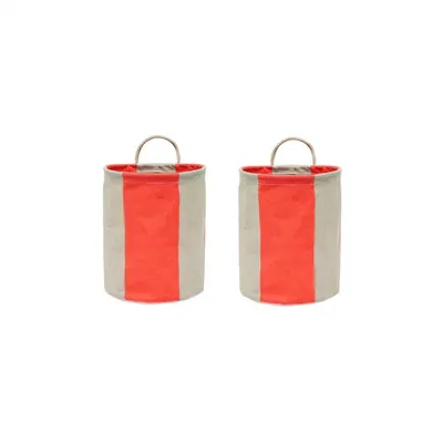 Coșuri de depozitare 2 buc. din material textil ø 18x22 cm Kara – OYOY Living Design