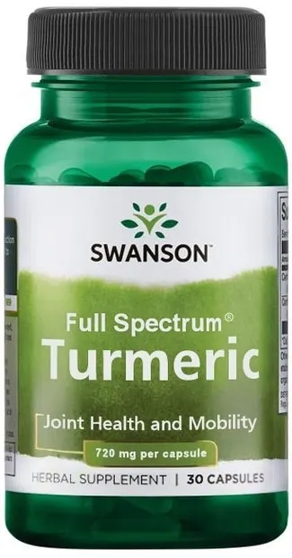 Turmeric, 720 mg, 30 capsule, Swanson