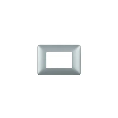 Placa ornament 2 module Argintiu Bticino Matix