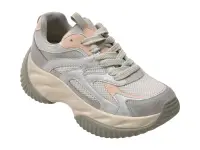Pantofi sport GRYXX argintii, A909, din material textil si piele naturala