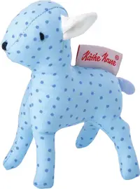 Jucărie moale Kathe Kruse - Cățeluș pătat, 12 cm, albastru
