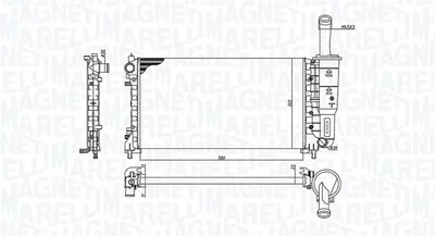 Radiator motor (Manual) potrivit FIAT PUNTO 1.4