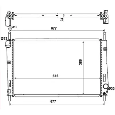 Radiator, racire motor NRF 58272