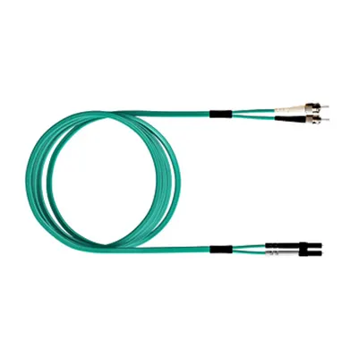 FO Patch Cord Premium, Duplex, LCD/ST, G50/125, OM3, 2m