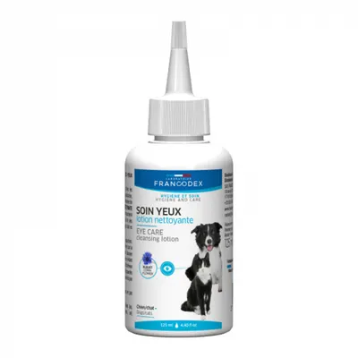 Solutie pentru igiena ochilor Francodex pentru caini pisici 125 ml