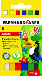 Plastilină Eberhard Faber - 6 culori