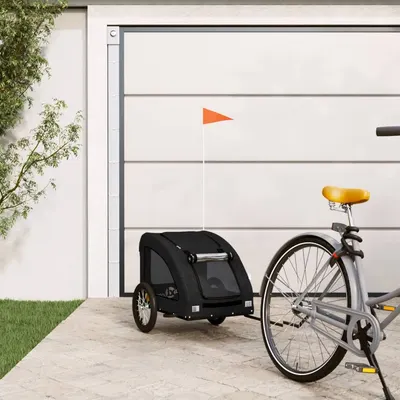 Gossi remorca bicicleta animale companie, negru, textil oxford/fier