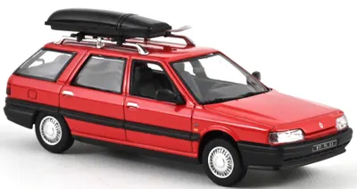Model de colecție NOREV Modern: Mașini - Renault 21 Nevada with accessories (1989) (Red)
