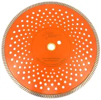 Disc diamantat pentru taiat Granit, Piatra, Beton armat, Materiale dure TURBO Laser 300x25,4mm (cu inel reductor de 20mm) SUPER PREMIUM - DXDY.PMPT.300.25-20