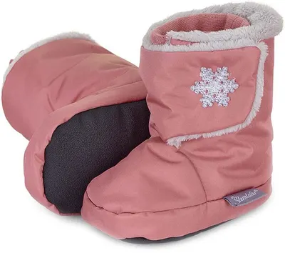 Botine de iarnă impermeabile Sterntaler - Snowflake, mărimea 21-22, 18-24 luni, roz