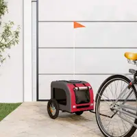 Gossi remorca bicicleta animale companie, rosu/gri textil oxford/fier