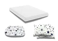 Pachet Promo: Saltea Optimax Ortopedic 140x200x18 + Pilota bumbac Stelute 180x200 + 2 Perne bumbac Stelute 50x70