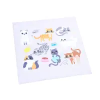 Laveta de ochelari cu pisici multicolore