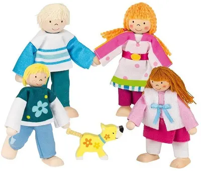 Set de papusi flexibile pentru copii Goki - Familia Susibelle