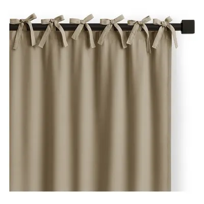Draperie bej dimout (semi-opacă) 140x250 cm Carli Tie – Restilo