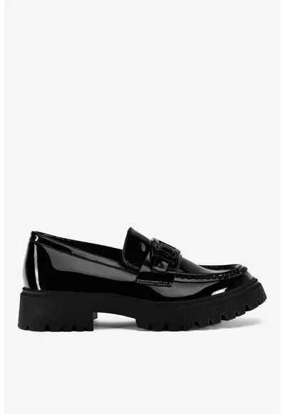 Mocasini dama 5905588758877 - Sintetic - Negru - Negru