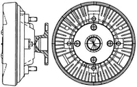 Cupla ventilator radiator potrivit JOHN DEERE 6100, 6100 D, 6100 SE, 6100MC, 6100RC, 6200, 6200 L, 6200 SE, 6300, 6300 L, 6300 SE, 6400, 6400 L, 6400 SE, 6500, 6500 L, 6506, 6600, 6800, 6900