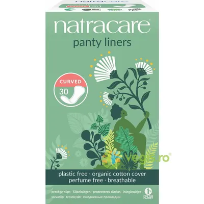 Protej Slip Curved din Bumbac Organic 30buc