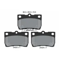 Set placute frana, frana disc TEXTAR 2432301