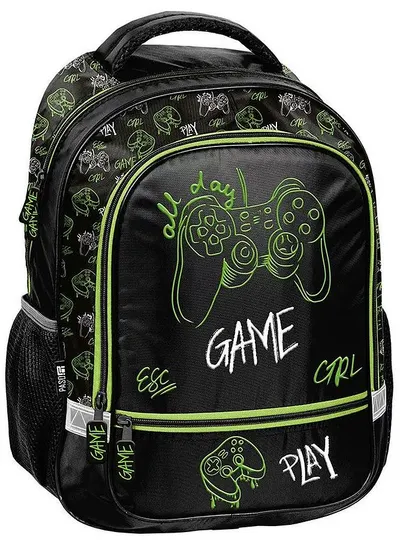 Ghiozdan școlar Paso Game - All Day, Cu 2 compartimente