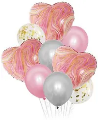Set de baloane PartyGo - Inimi, 9 buc