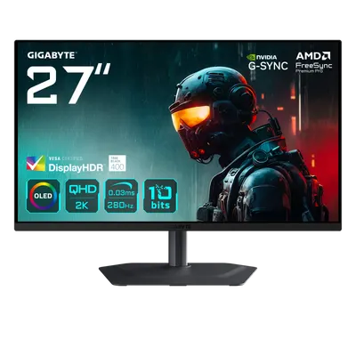 Monitor Consumer GIGABYTE MO27Q2A, 27", 2560 x 1440 pixeli, Black, 2 ani Garantie