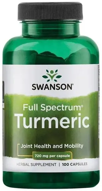 Turmeric, 720 mg, 100 capsule, Swanson