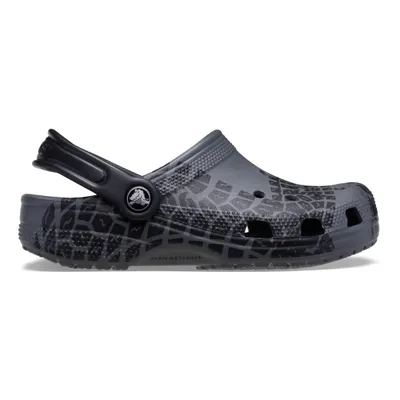 Saboti Crocs Classic Tire Print Clog Kids Gri - Slate Grey