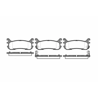 Set placute frana, frana disc REMSA 0479.02