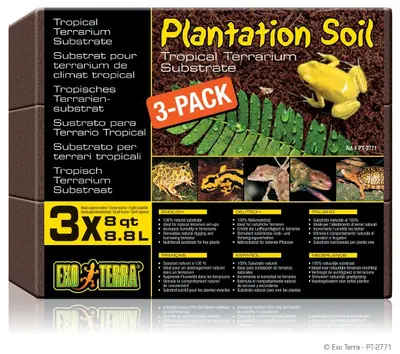 Exo Terra Asternut Plantation Soil 8.8 L x 3 buc