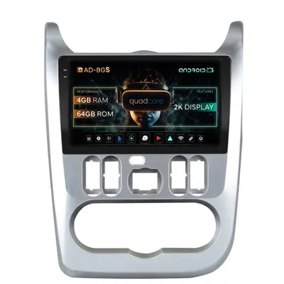 Navigatie 2K Dacia Logan Duster Sandero (2009-2013), Android, S-Quadcore 4GB RAM + 64GB ROM, 9.5 Inch - AD-BGS90042K+AD-BGRKIT367