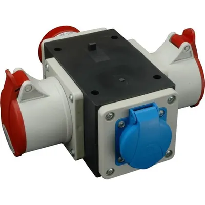 Cutie de conexiune industriala ROP 1653-VZ/S 1 x fisa 5x16A (400V) 2xprize 5x16A(400V) 1priza schuko 16A(230V)