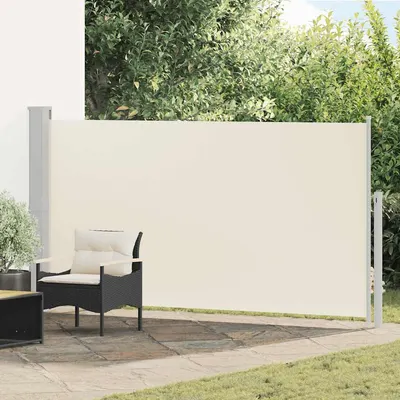 vidaXL Copertină laterală retractabilă de terasă, crem, 170 x 300 cm